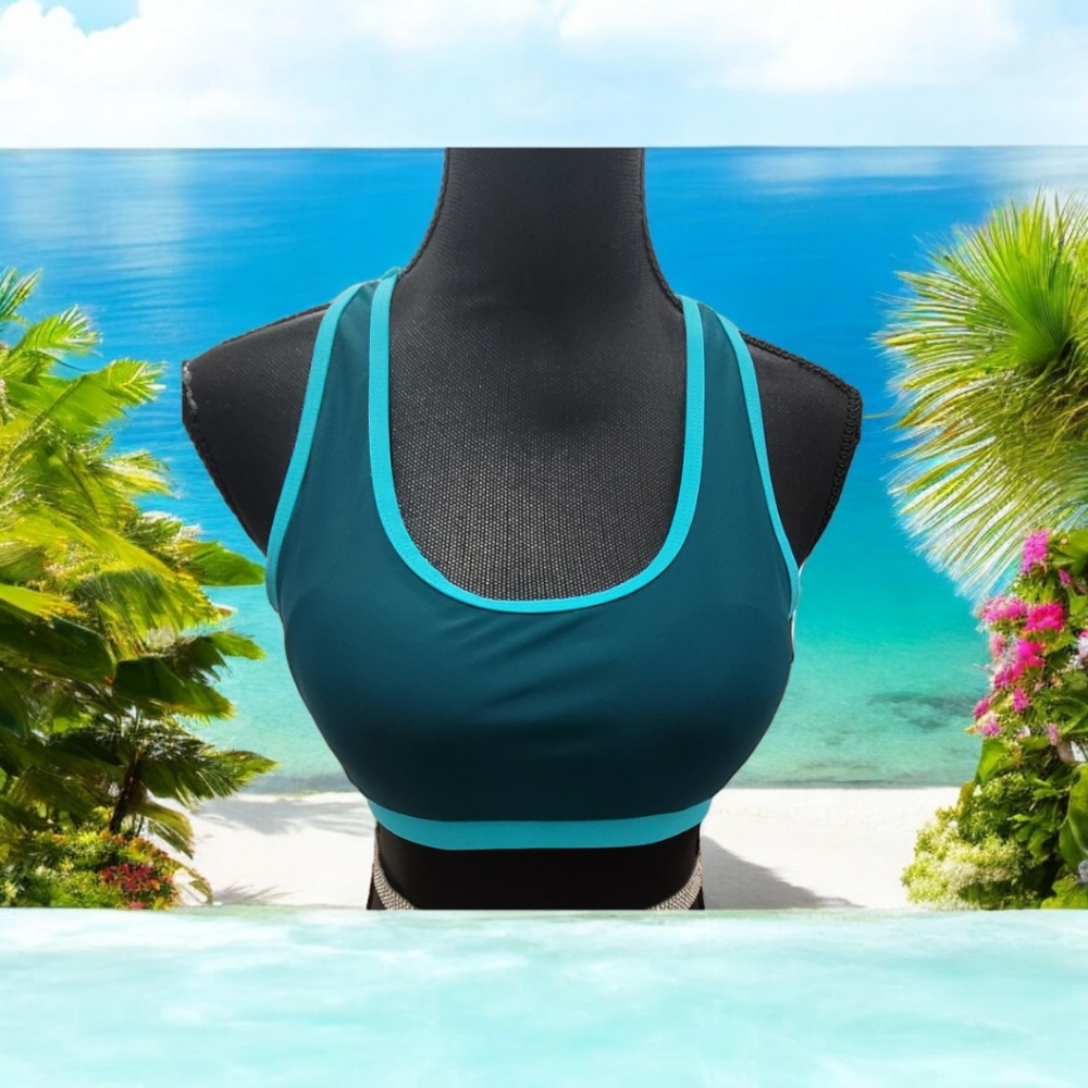 Wenly Zeng Ladies Scoop Neck Racerback Swim Top